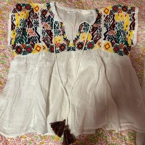 THML Flowy White Top